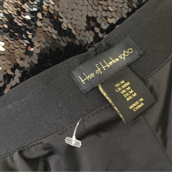 House Of Harlow Straight Leg Pants High Waist Black Size M Womens New - Picture 4 of 4